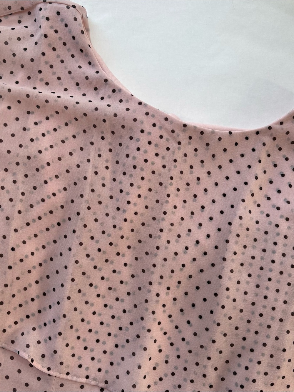 Danny & Nicole Polka Dot Chiffon Cape Dress Size 18